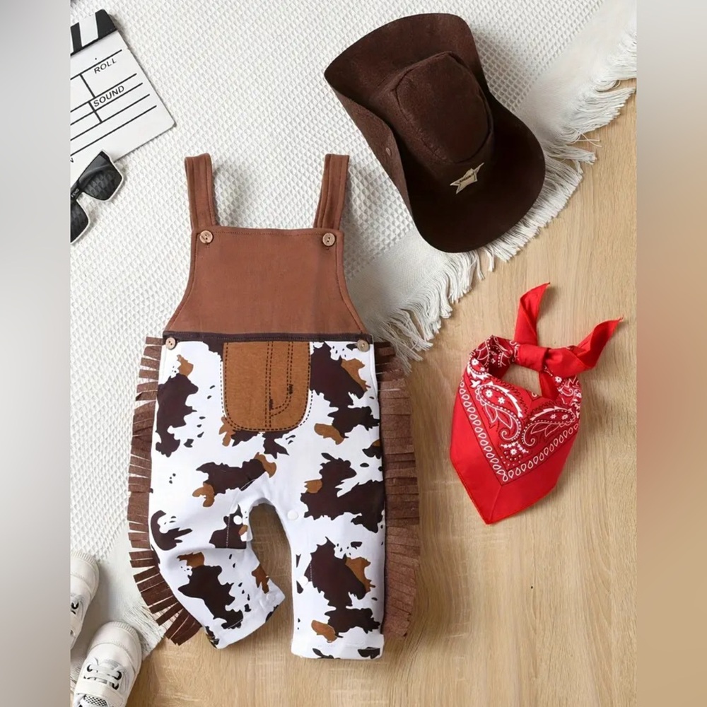 NWT HALLOWEEN COSTUME COMPLETE WITH SHERIFF HAT SIZE 12 TO 18 MONTHS